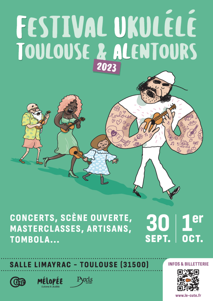 Affiche Festival ukulele de Toulouse 2023